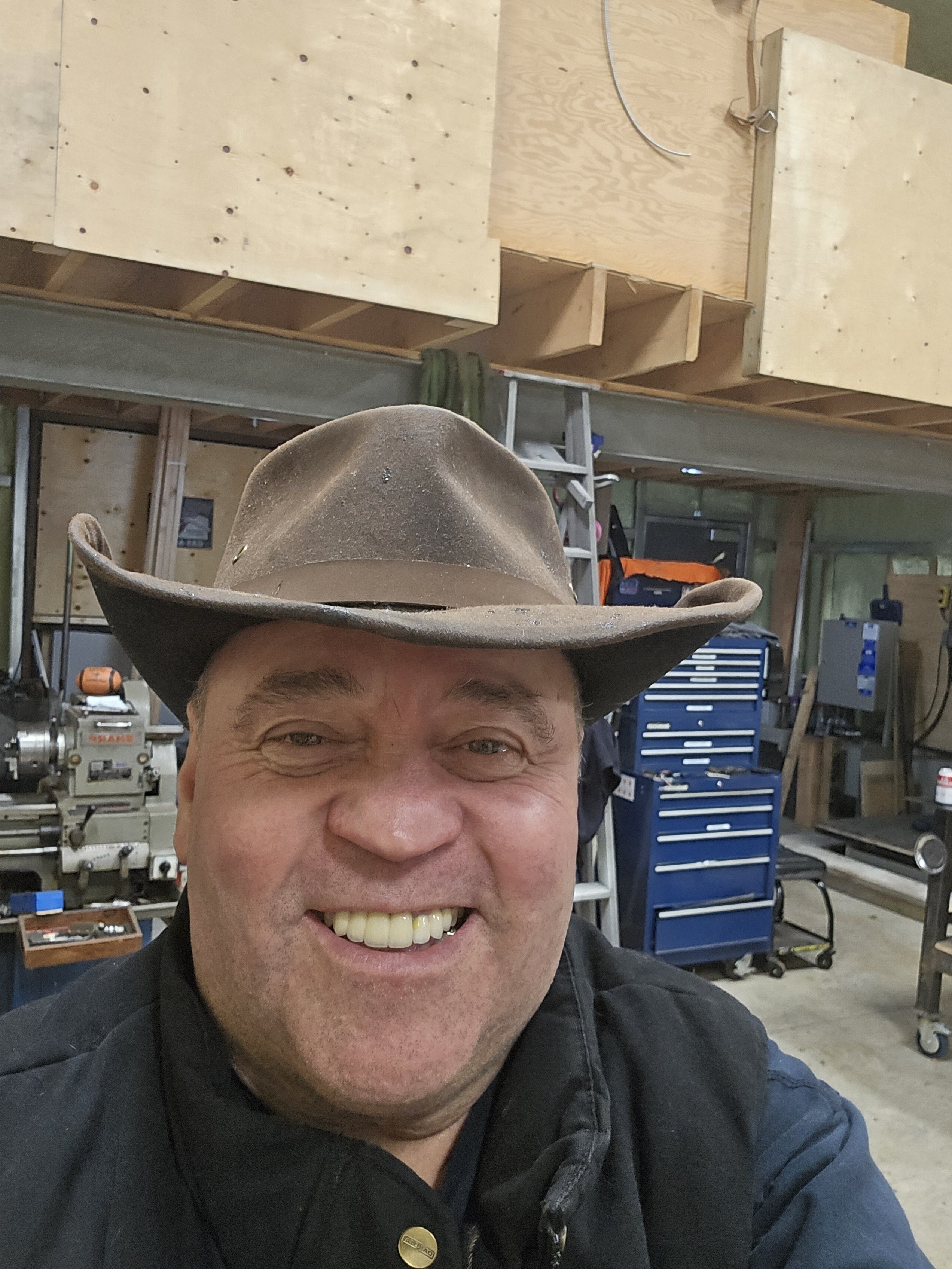 Steven Muise, a hands-on problem solver, in his workshop